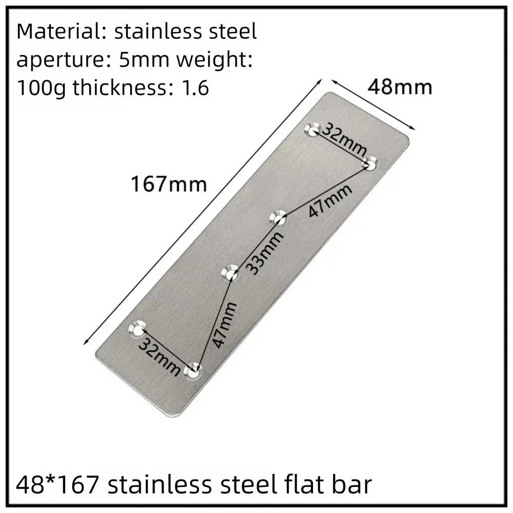 Stainless Steel Corner Bracket, 90-Degree Right Angle Connector, Reinforced L-Shaped Metal Corner Fixing Brace