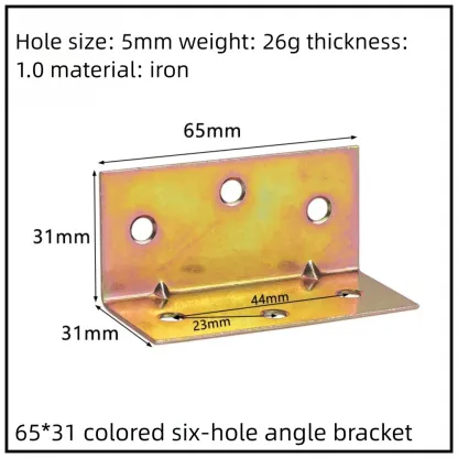 Stainless Steel Corner Bracket, 90-Degree Right Angle Connector, Reinforced L-Shaped Metal Corner Fixing Brace