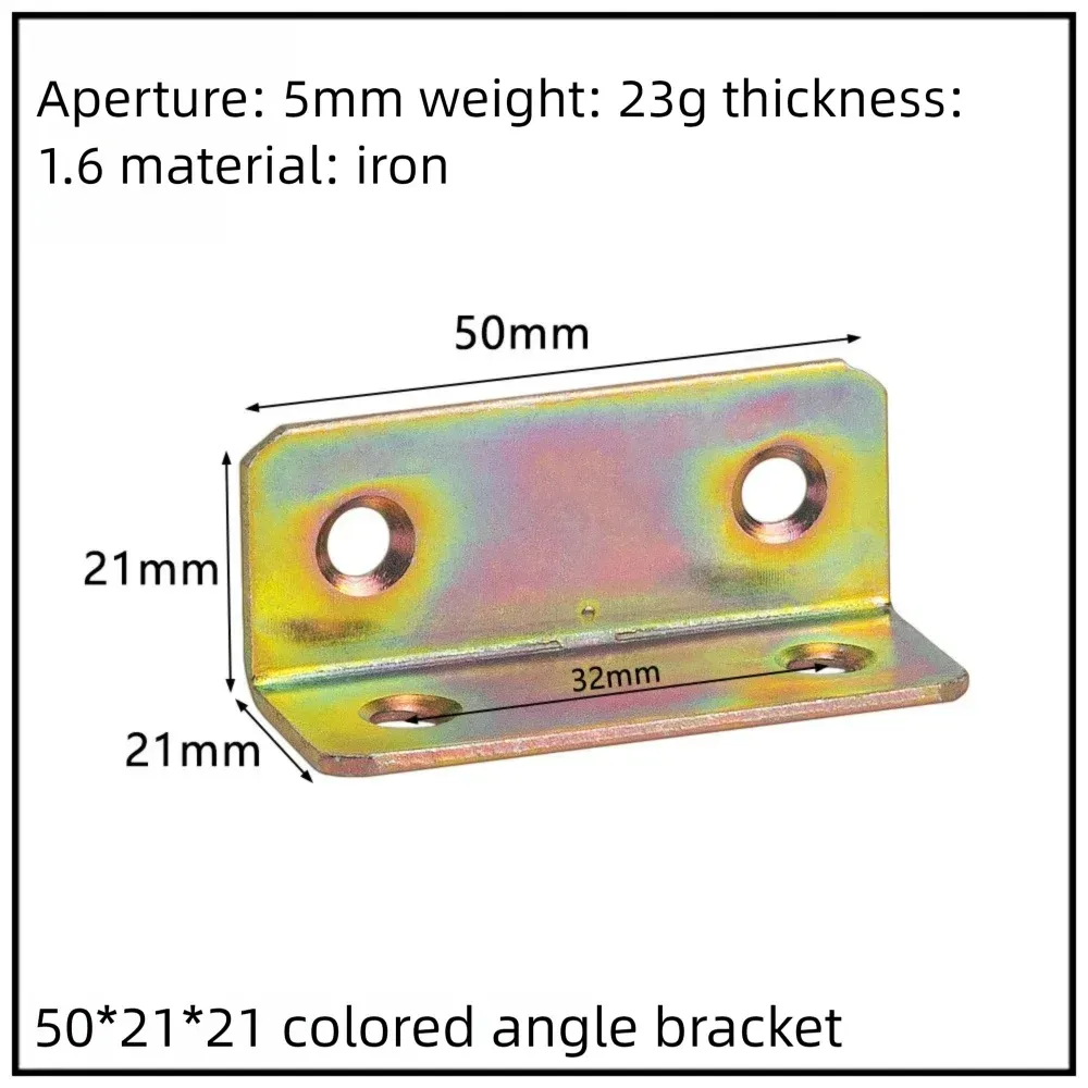 Stainless Steel Corner Bracket, 90-Degree Right Angle Connector, Reinforced L-Shaped Metal Corner Fixing Brace