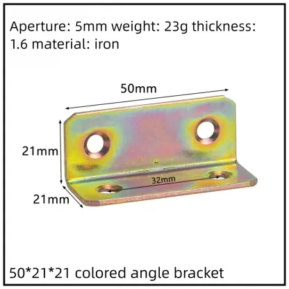 Stainless Steel Corner Bracket, 90-Degree Right Angle Connector, Reinforced L-Shaped Metal Corner Fixing Brace