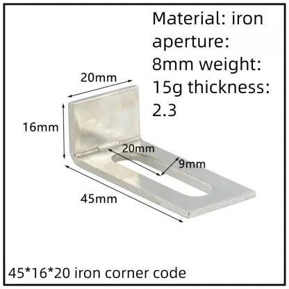 Stainless Steel Corner Bracket, 90-Degree Right Angle Connector, Reinforced L-Shaped Metal Corner Fixing Brace