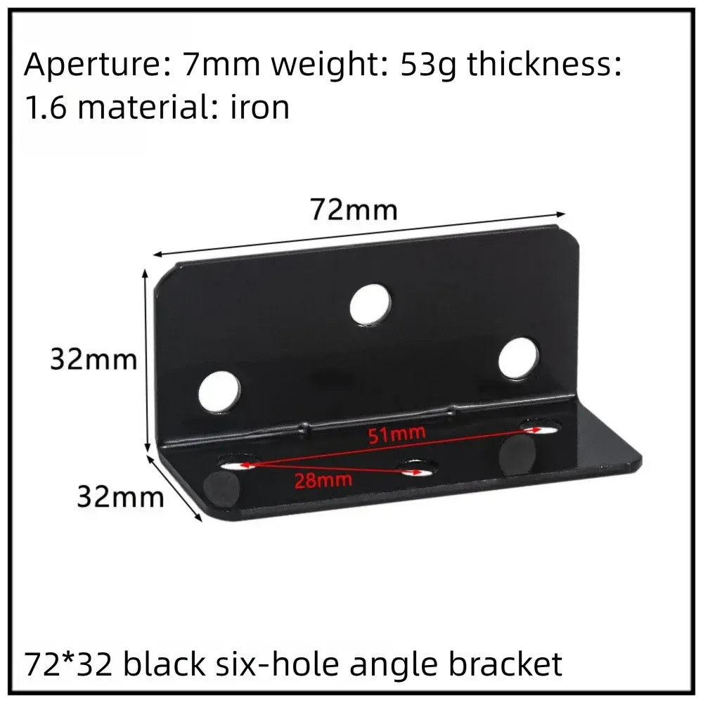 Stainless Steel Corner Bracket, 90-Degree Right Angle Connector, Reinforced L-Shaped Metal Corner Fixing Brace