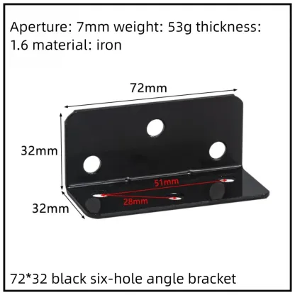 Stainless Steel Corner Bracket, 90-Degree Right Angle Connector, Reinforced L-Shaped Metal Corner Fixing Brace