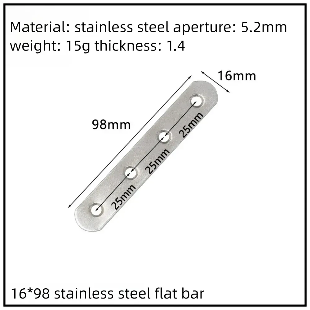Stainless Steel Corner Bracket, 90-Degree Right Angle Connector, Reinforced L-Shaped Metal Corner Fixing Brace