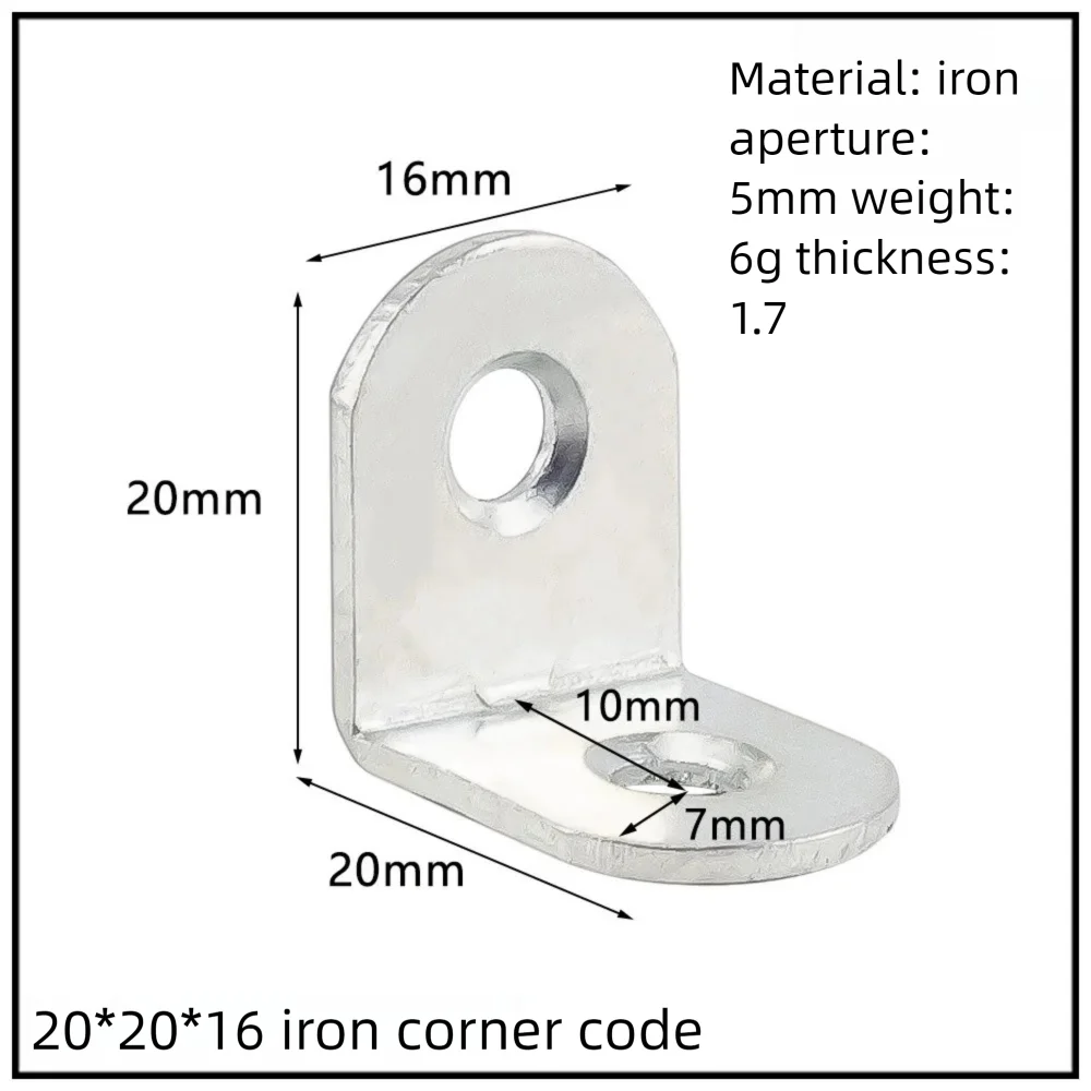 Stainless Steel Corner Bracket, 90-Degree Right Angle Connector, Reinforced L-Shaped Metal Corner Fixing Brace