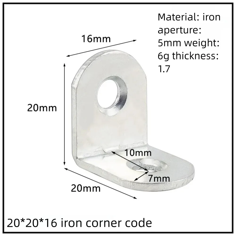 Stainless Steel Corner Bracket, 90-Degree Right Angle Connector, Reinforced L-Shaped Metal Corner Fixing Brace