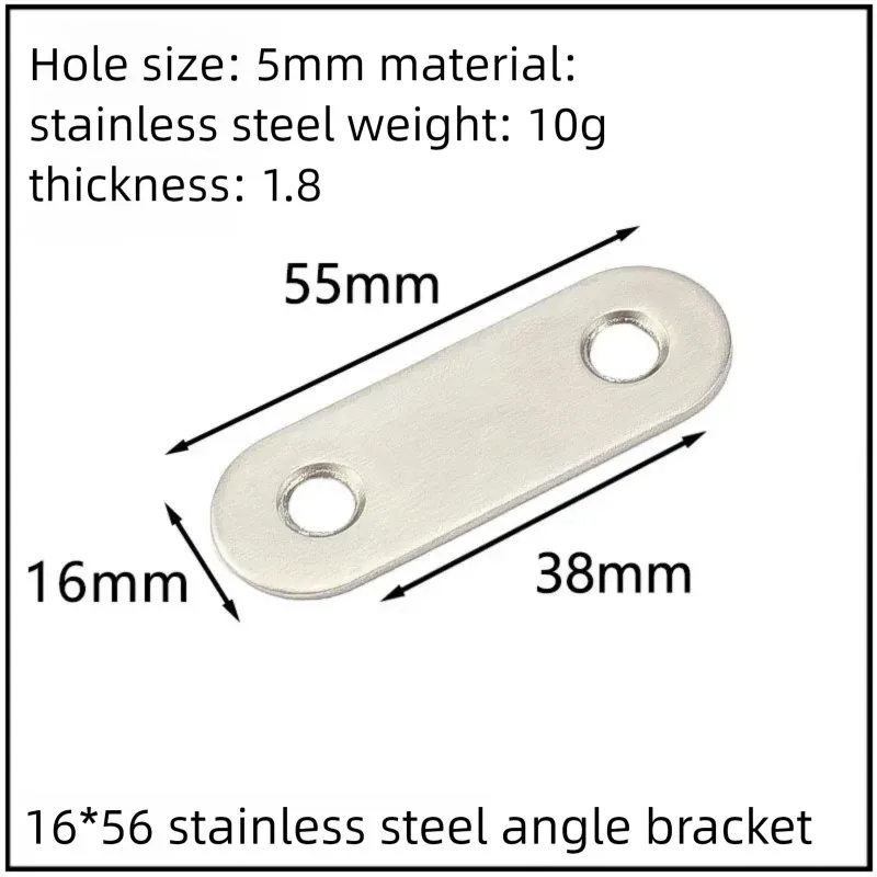 Stainless Steel Corner Bracket, 90-Degree Right Angle Connector, Reinforced L-Shaped Metal Corner Fixing Brace