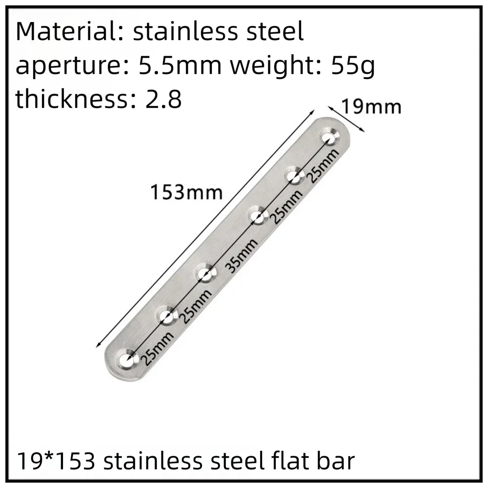 Stainless Steel Corner Bracket, 90-Degree Right Angle Connector, Reinforced L-Shaped Metal Corner Fixing Brace