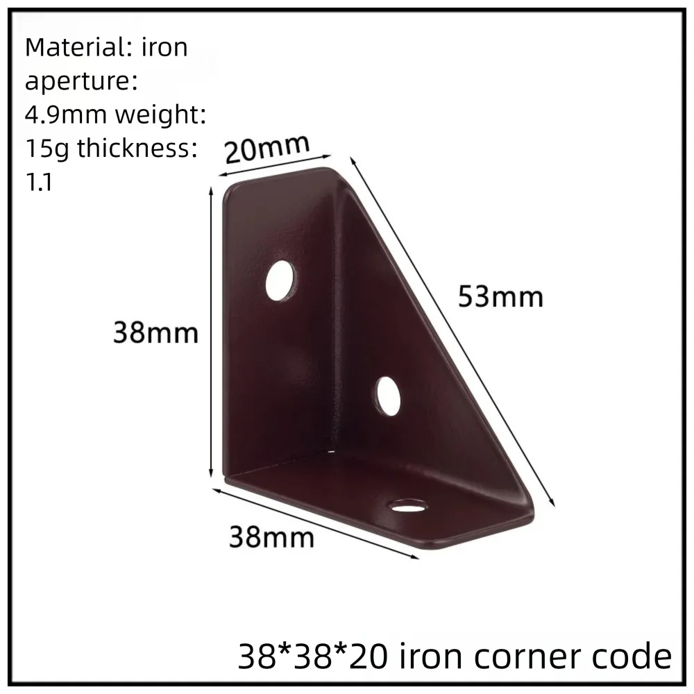Stainless Steel Corner Bracket, 90-Degree Right Angle Connector, Reinforced L-Shaped Metal Corner Fixing Brace