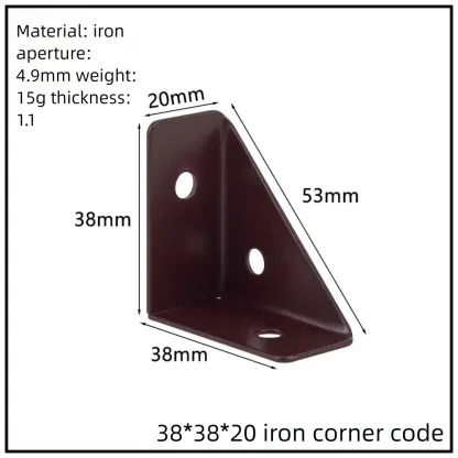 Stainless Steel Corner Bracket, 90-Degree Right Angle Connector, Reinforced L-Shaped Metal Corner Fixing Brace