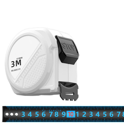 Blue Light Self-Locking Tape Measure 3m/5m/7.5m/10m - High Precision, Wear-Resistant Fluorescent Steel Ruler