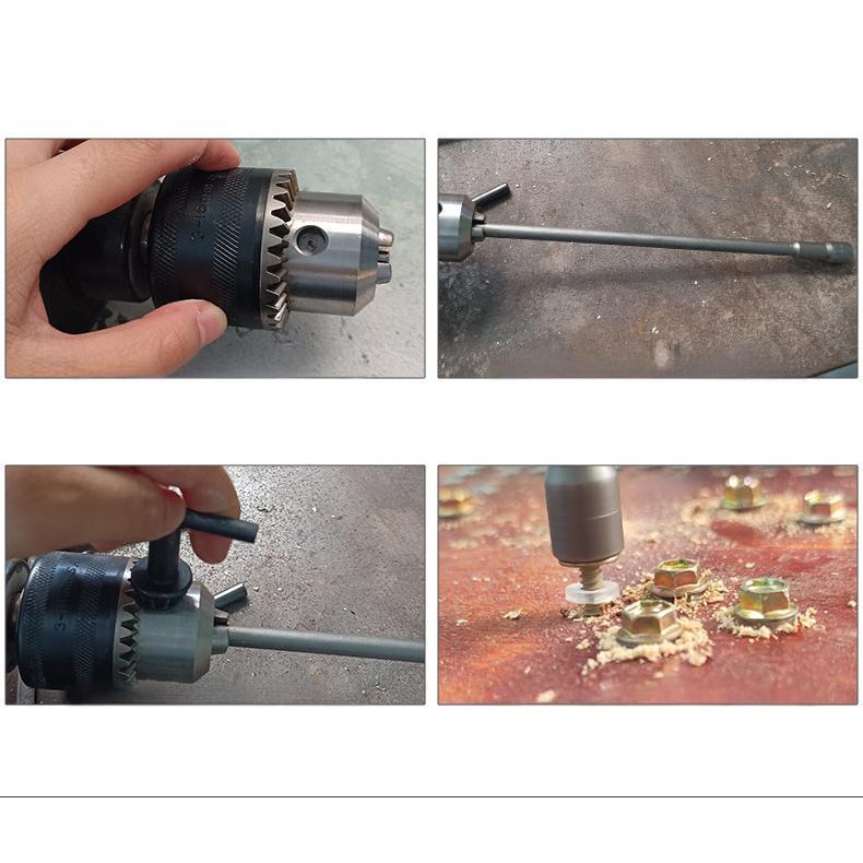 250mm Heavy-Duty Magnetic Socket Set (6-19mm) | Cr-V Steel Extended & Reinforced Hex Bit Sockets for Secure Fastening