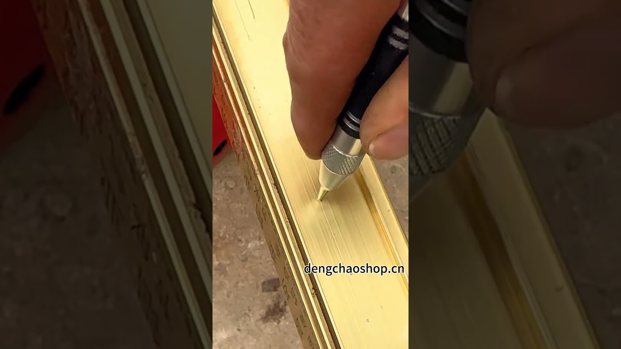 Automatic Center Punch, 128mm Spring-Loaded Impact Tool with Glass Breaker