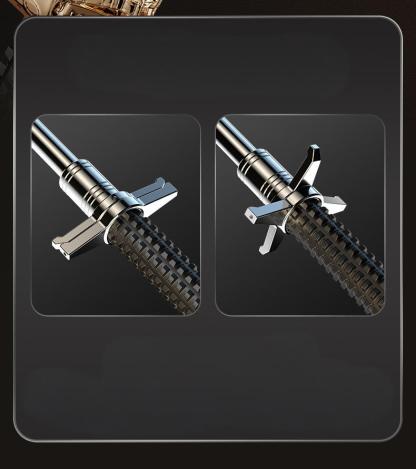 Tactical Retractable Baton with Auto-Lock - Ultimate Self Defense for Women & Emergency Escape Tool for Car