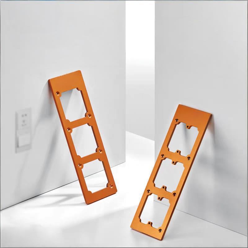 Professional 86-Type Switch & Socket Hole Cutter | 70mm Standard Hole Spacing | Reinforced Aluminum Alloy Mold | Bidirectional Operation