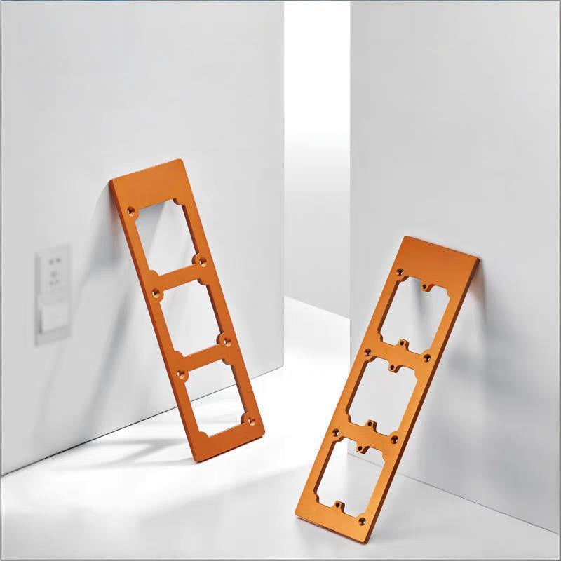 Professional 86-Type Switch & Socket Hole Cutter | 70mm Standard Hole Spacing | Reinforced Aluminum Alloy Mold | Bidirectional Operation