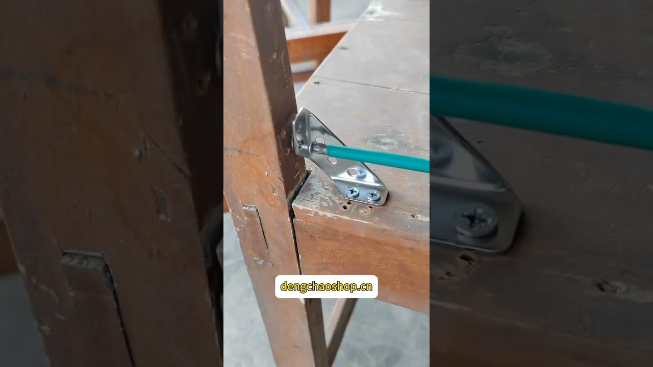 Stainless Steel Corner Bracket, 90-Degree Right Angle Connector, Reinforced L-Shaped Metal Corner Fixing Brace