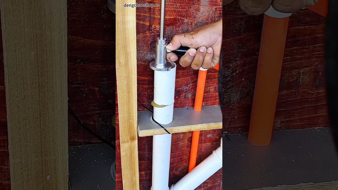 Professional PVC Pipe Cutter with Scale - Adjustable Cutting Length, Upgraded Ergonomic Handle, Drill-Compatible for Effortless Multi-Material Cutting