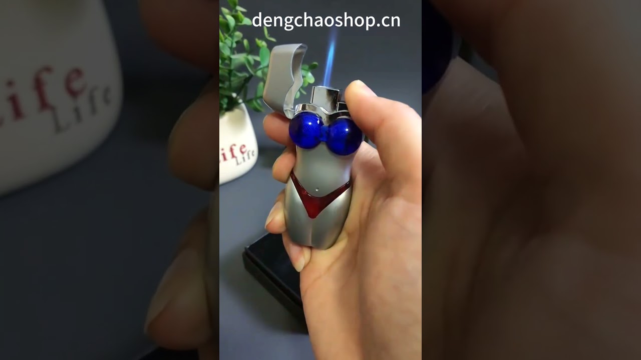 Glowing 3D Figure Lighter - Features a cool feminine silhouette design that lights up.