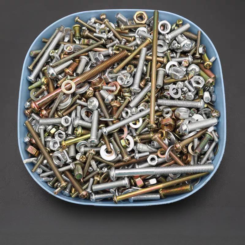 Galvanized Phillips Pan Head Screw & Nut Assortment Kit with Washers for Home Repair