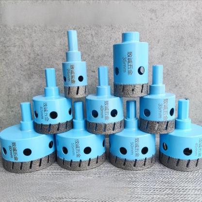 Angle Grinder Dry Drill Hole Cutter - Diamond Grit, No Water Needed, for Tile, Porcelain, Marble, Granite & Glass