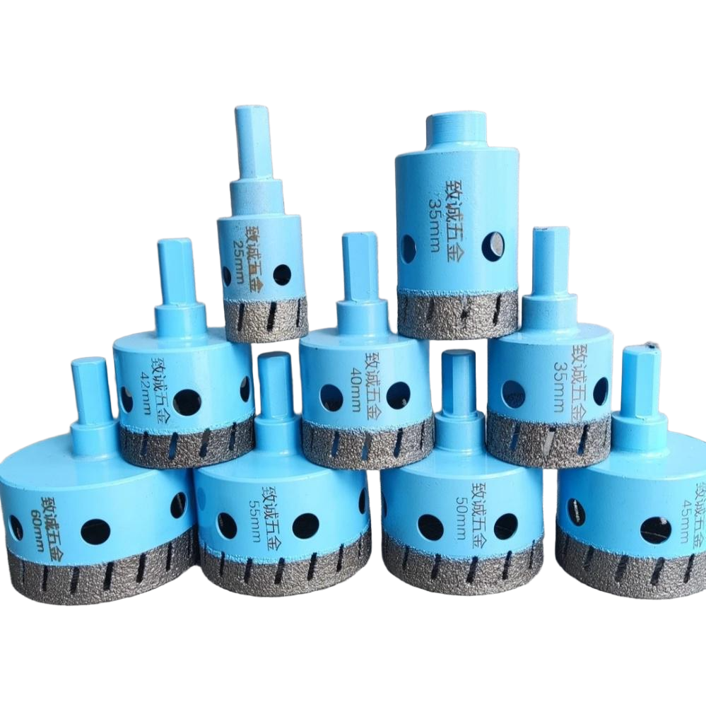 Angle Grinder Dry Drill Hole Cutter - Diamond Grit, No Water Needed, for Tile, Porcelain, Marble, Granite & Glass