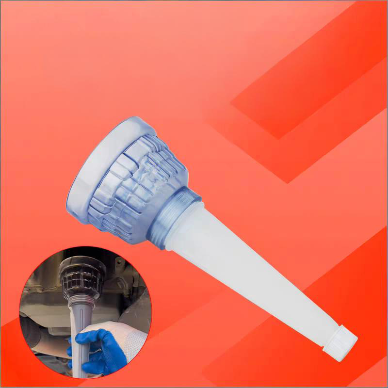 Multi-Function Oil Filter Wrench & Funnel - Heat-Resistant, Spill-Proof ABS Material, Non-Slip Grip, Oil Change Tool for Automotive Maintenance