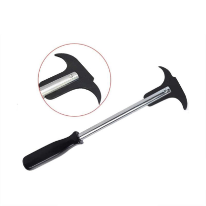 Professional Dual-End Oil Seal Puller - Chrome Molybdenum Steel Hook Tool with Ergonomic Handle for Automotive and Mechanical Maintenance