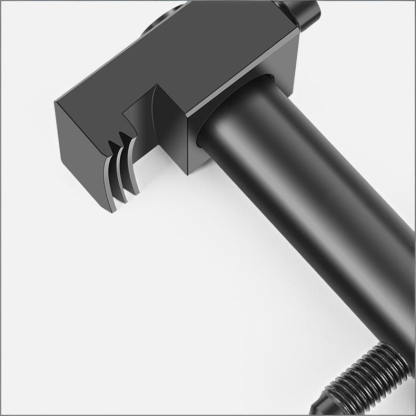 Heavy-Duty Crankshaft Pulley Puller Kit - 2 Jaw Adjustable Harmonic Balancer Puller, Non-Destructive Removal, Hardened Steel - Includes 17mm Wrench/Breaker Bar/Socket for 40-165mm Threaded Pulleys