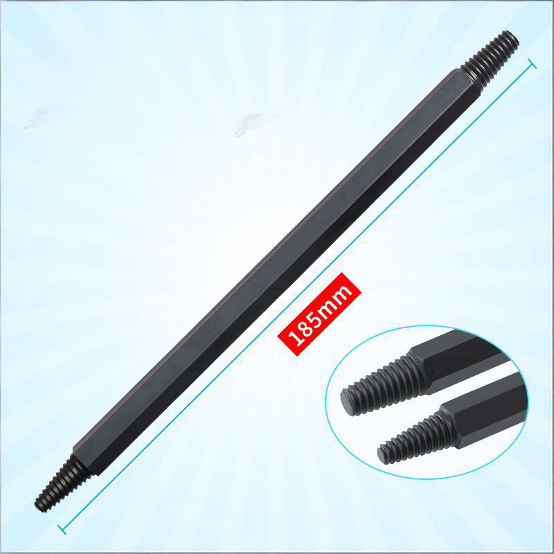 Broken Spark Plug Extractor Tool - 40-CR Alloy Forged Reverse Flute Tap, Dual-End Design, 185mm Long for Automotive Repair