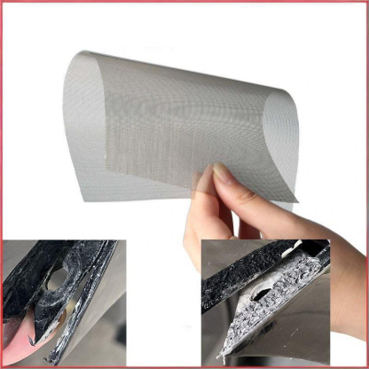 Pro-Grade Stainless Steel Plastic Repair Mesh - Heavy-Duty Fusion Patch for Car Bumpers, Furniture, Toys & More