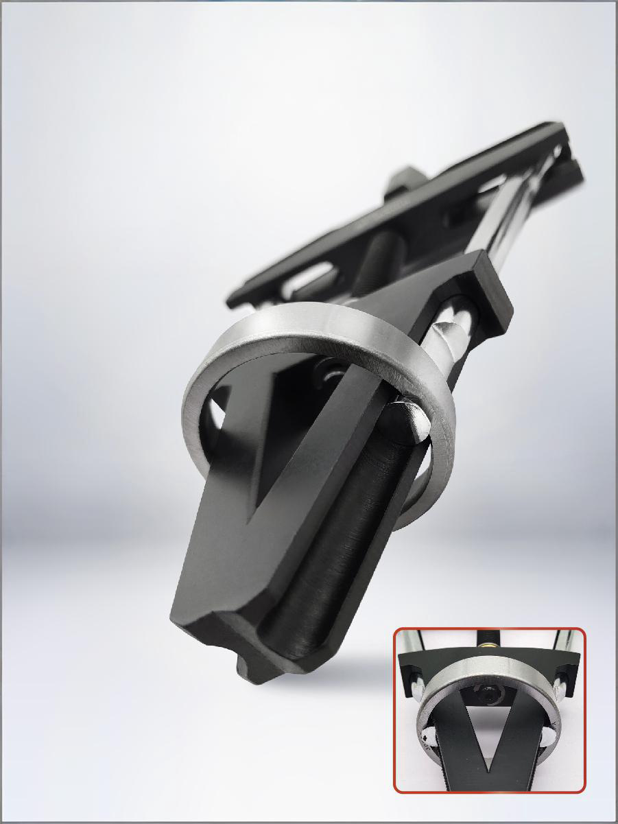 Motorcycle Steering Stem Bearing Cup Puller Set 12# 30-60mm - Triple Expanding Jaw Tool with Slide Hammer for Tapered Roller Bearing Race Removal - Heavy-Duty Chromoly Claw (for 2-Wheeler Repair)