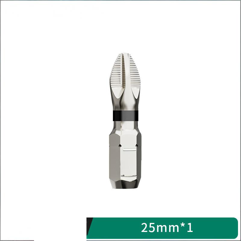 Anti-Slip & Shock-Resistant Phillips Screwdriver Bit - S2 Alloy Steel, Strong Magnetic, High Hardness, Dual Groove Design - Compatible with Impact Drivers/Drills/Electric Screwdrivers (PH2, 25-150mm Options)