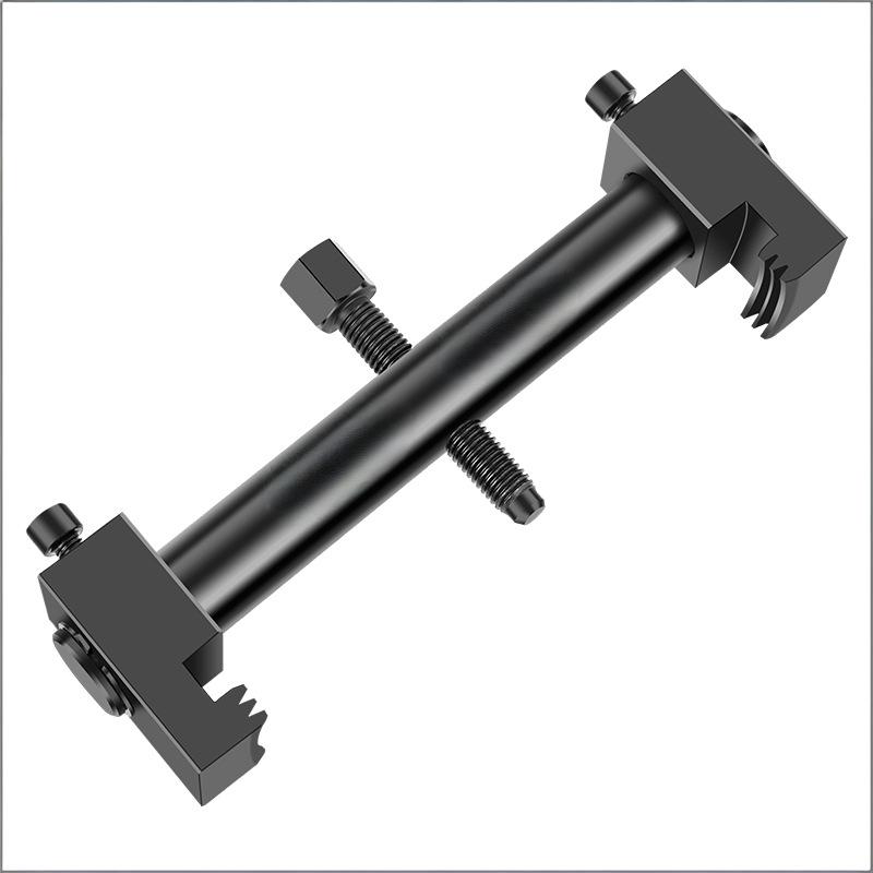 Heavy-Duty Crankshaft Pulley Puller Kit - 2 Jaw Adjustable Harmonic Balancer Puller, Non-Destructive Removal, Hardened Steel - Includes 17mm Wrench/Breaker Bar/Socket for 40-165mm Threaded Pulleys