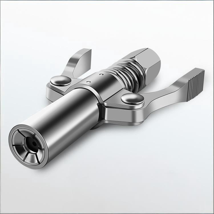 Heavy Duty Grease Coupler, High Pressure Dual Handle Self-Sealing Adapter for M6-M14 Nipples, Universal for Manual/Pneumatic/Electric Grease Guns