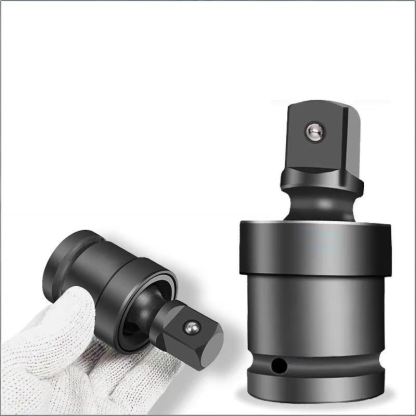 Industrial-Grade Universal Joint (Wobble Extension/Adapter) - 1/4" to 1" - for Impact Wrench, Socket, Drill, and Power Tools - High Torque, 360° Rotation, Anti-Fall Design