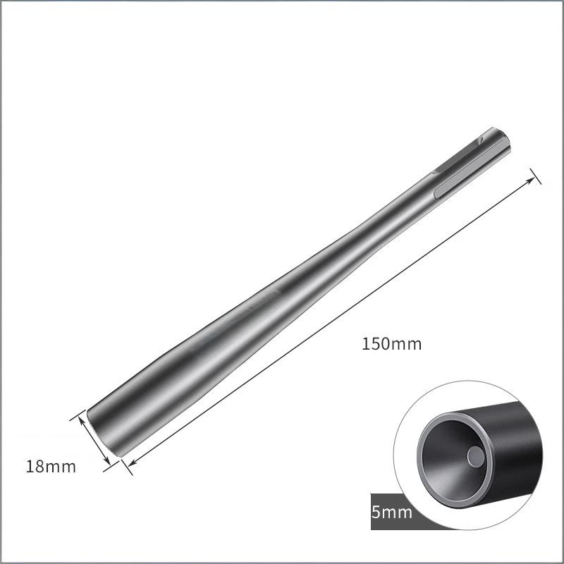 Electric Hammer Chisel Head for Expansion Bolts - 40CR Alloy Steel High Hardness, Universal Square/Hex Shank, Non-Slip Concave Design Protects Threads