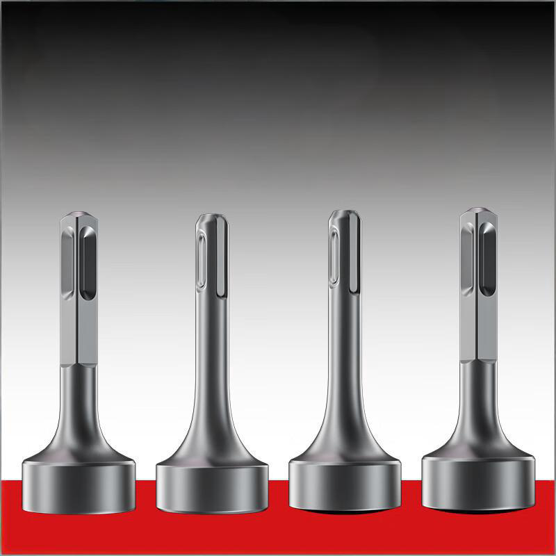 Demolition Hammer Chisel Points & Accessories - Square/Hex/Round Shank, Flat/Concave/Arc Head - for Duct Seaming, Pipe Crimping, Orchard Fencing, Flood Control Piling