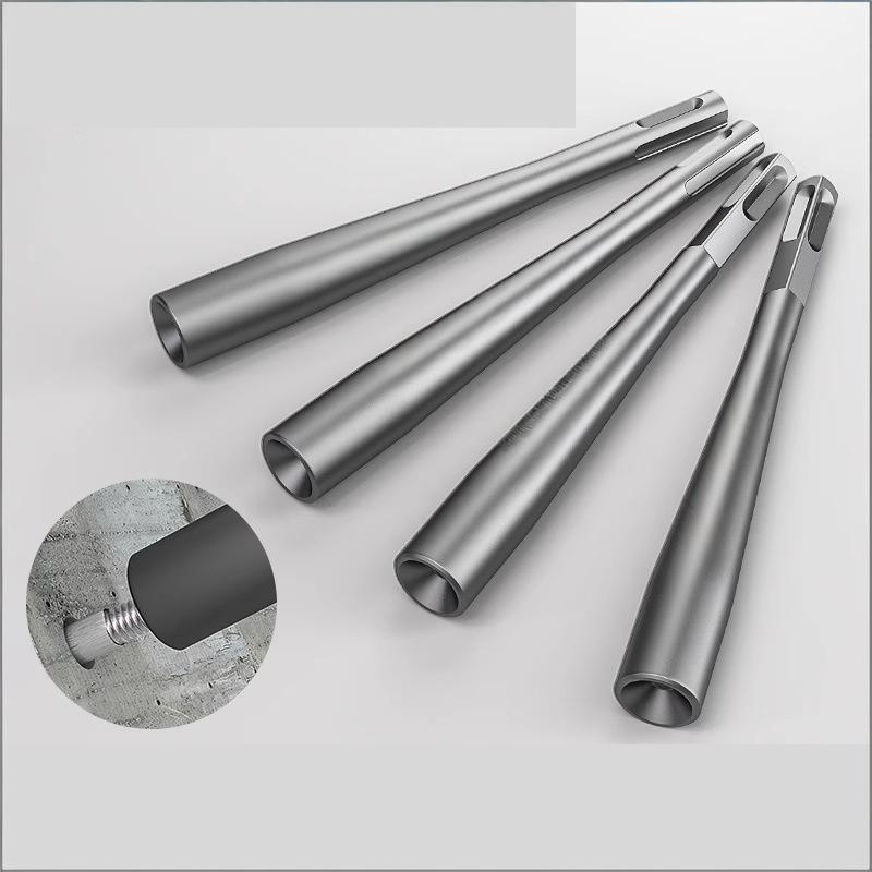Electric Hammer Chisel Head for Expansion Bolts - 40CR Alloy Steel High Hardness, Universal Square/Hex Shank, Non-Slip Concave Design Protects Threads