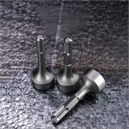 Demolition Hammer Chisel Points & Accessories - Square/Hex/Round Shank, Flat/Concave/Arc Head - for Duct Seaming, Pipe Crimping, Orchard Fencing, Flood Control Piling