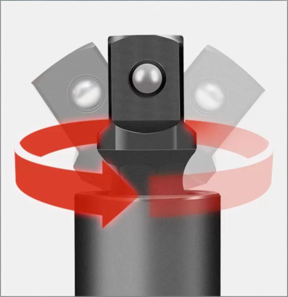 Industrial-Grade Universal Joint (Wobble Extension/Adapter) - 1/4" to 1" - for Impact Wrench, Socket, Drill, and Power Tools - High Torque, 360° Rotation, Anti-Fall Design