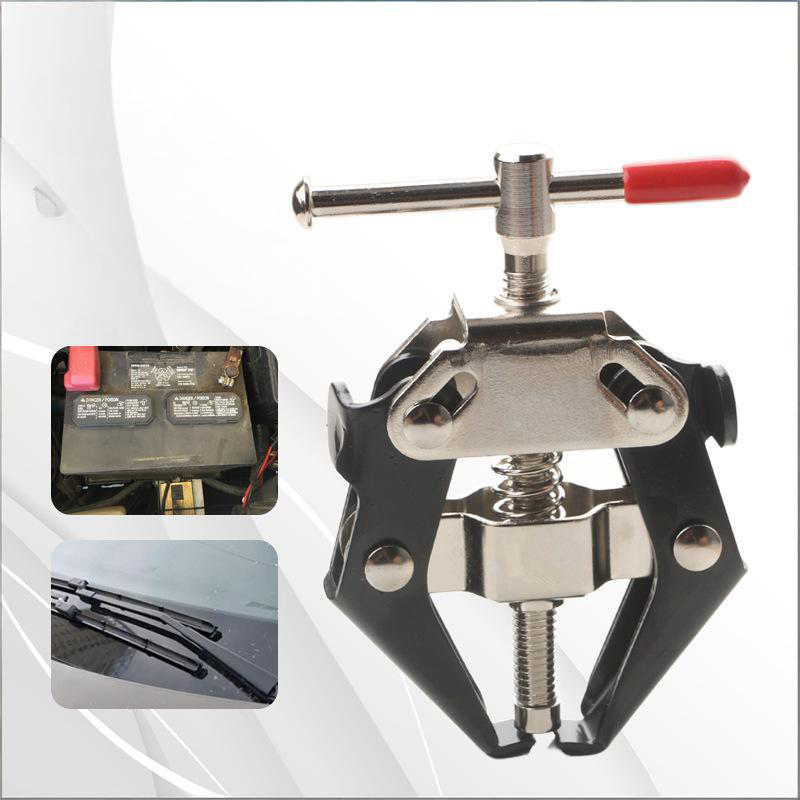Professional Adjustable Windshield Wiper Arm Puller - Heavy-Duty 2-Jaw Puller Tool for Battery Terminal & Stuck Car Parts | Universal Automotive Repair Tool | High-Carbon Steel Construction