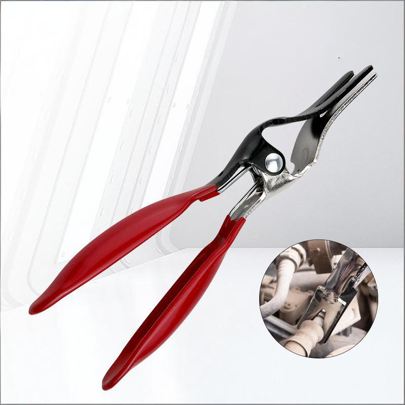 Fuel Line Hose Disconnect Pliers - Quick Release Water, Oil, Gas Pipe Separator Tool - 195mm High Leverage Automotive Repair & Maintenance Clamp Wrench