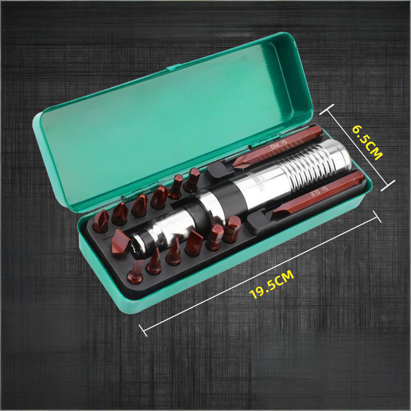 Impact Screwdriver Set (12-Piece & 16-Piece Options) - Forward/Reverse Switch, Magnetic Bits, Anti-Slip Grip, Multi-Purpose Screwdriver Kit for Stubborn Screws