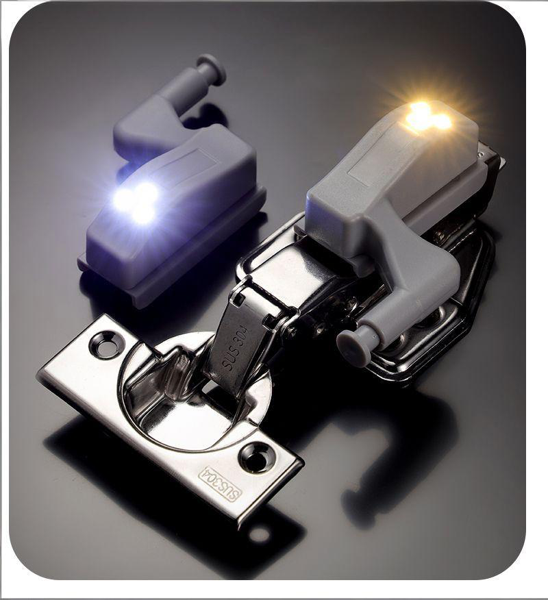 Smart LED Hinge Light - Motion-Activated, No Wiring Needed, Silent Closing, Dual Color Temperature, Long-Lasting Battery for Cabinets, Wardrobes & Closets