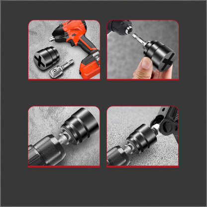 Universal Impact Socket for Car Jacks - Quick & Effortless Tire Change Tool - Compatible with 96% of Jacks & Electric Drills/Wrenches - Heavy-Duty Alloy, Anti-Rust, Durable Design