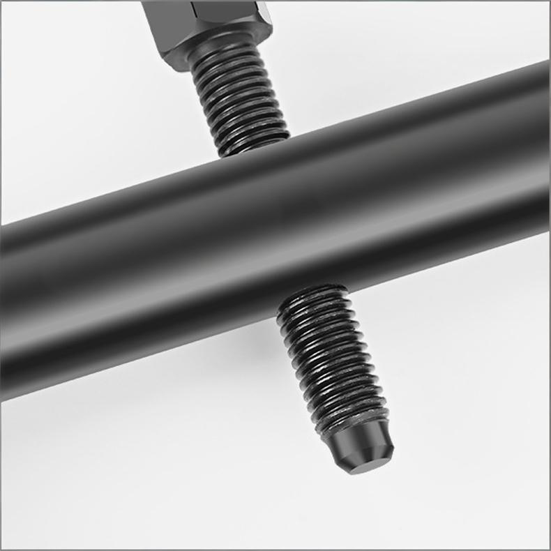 Heavy-Duty Crankshaft Pulley Puller Kit - 2 Jaw Adjustable Harmonic Balancer Puller, Non-Destructive Removal, Hardened Steel - Includes 17mm Wrench/Breaker Bar/Socket for 40-165mm Threaded Pulleys