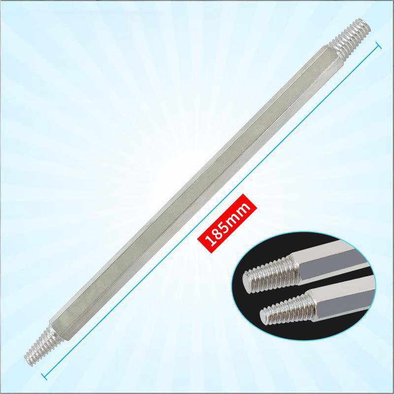 Broken Spark Plug Extractor Tool - 40-CR Alloy Forged Reverse Flute Tap, Dual-End Design, 185mm Long for Automotive Repair