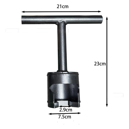 Heavy-Duty LPG Cylinder Valve Socket Wrench | 1/2" Impact Gun Compatible | Gas Bottle Valve Removal & Installation Tool