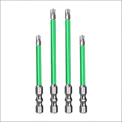 PZ (Pozidriv) Magnetic Screwdriver Bits for Electricians - Anti-Slip, Rust-Resistant, High-Torque Electric Screwdriver Tool for Switches, Sockets & Circuit Breakers